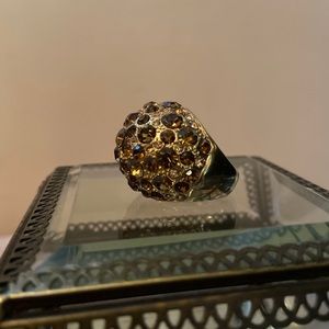 Sparkly Gold Statement Ring